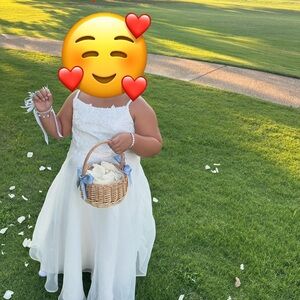 Charming Ivory Kids Formal Dress